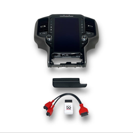 2019-2024 RAM 1500 UBQ Uconnect 5 Upgrade kit with 12-inch Touchscreen including Wireless Apple CarPlay / Android Auto