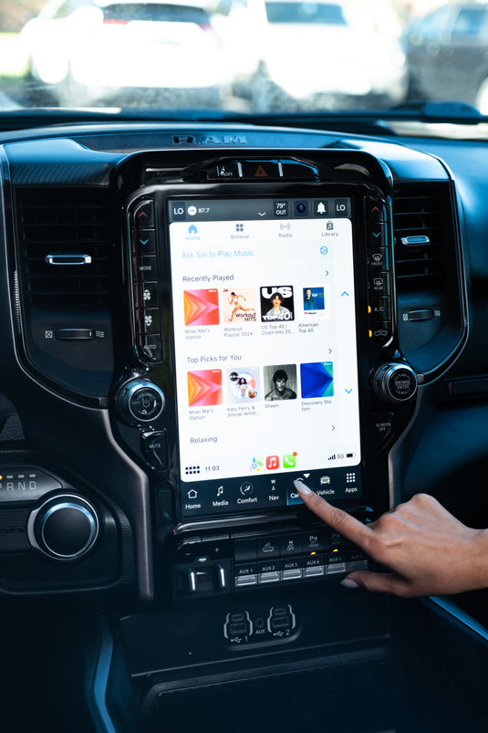 2025-2027 RAM 1500 OEM 8-inch to 12-inch Touchscreen Upgrade kit