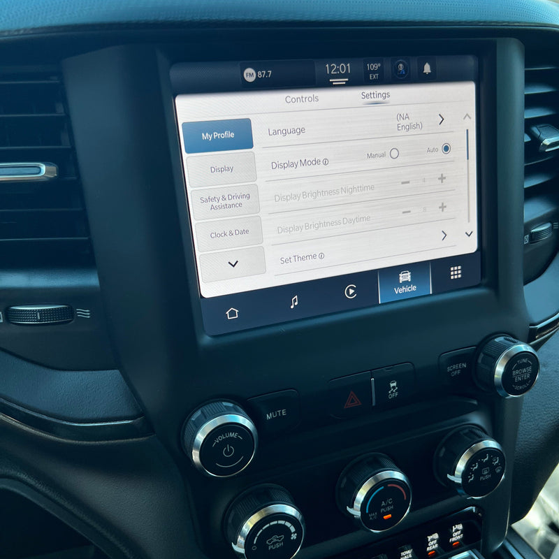 Load image into Gallery viewer, 2019–2024 RAM 1500/2500/3500 UBD Uconnect 5 8.4″ Touchscreen Upgrade Kit (Wireless CarPlay / Android Auto)
