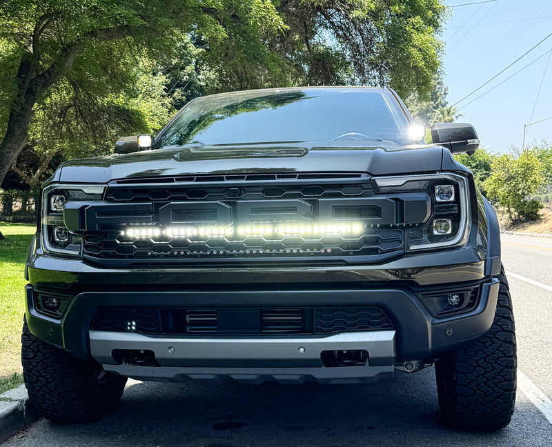 Load image into Gallery viewer, 2024+ Ford Ranger Raptor Hood Mount/Ditch Lights
