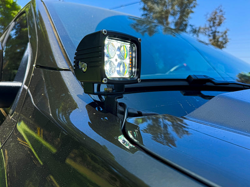 Load image into Gallery viewer, 2024+ Ford Ranger Raptor Hood Mount/Ditch Lights
