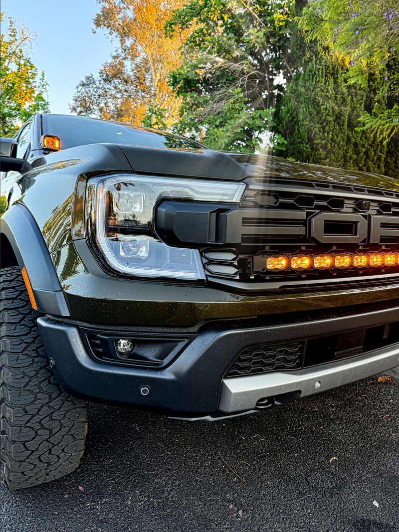 Load image into Gallery viewer, 2024+ Ford Ranger Raptor Hood Mount/Ditch Lights
