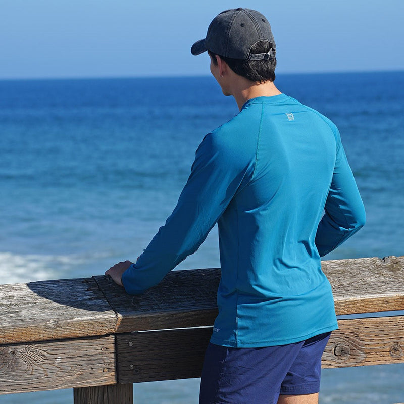 Load image into Gallery viewer, NIXY Men's Rash Guard UPF 50+ for Paddleboarding, Kayaking &amp; Watersports
