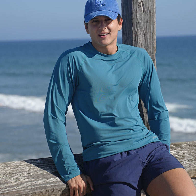 Load image into Gallery viewer, NIXY Men's Rash Guard UPF 50+ for Paddleboarding, Kayaking &amp; Watersports
