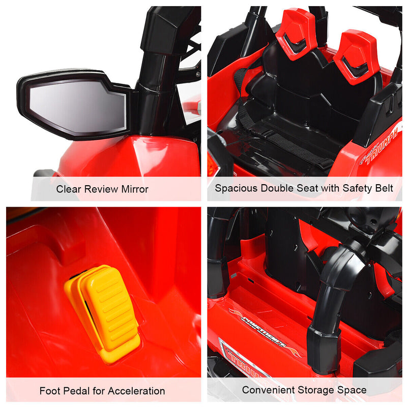 Load image into Gallery viewer, RC Ride-On Truck with LED Lights, MP3 Player, and Remote Control - Perfect Christmas Gift for Kids
