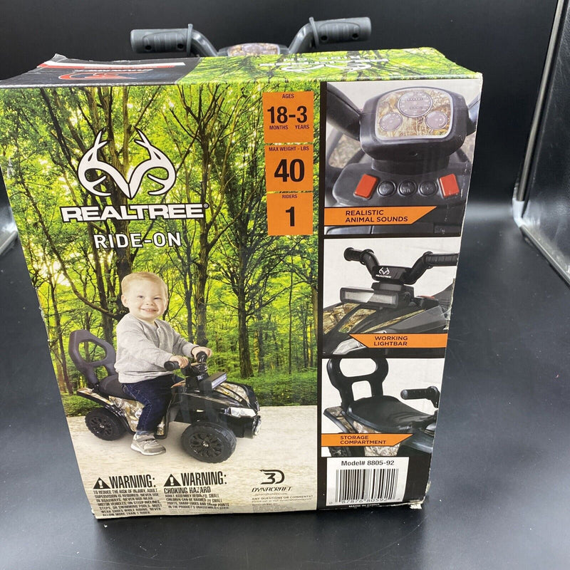 Load image into Gallery viewer, Realtree Boys Scooter Ride-On Toy with Light Bar and Animal Sounds
