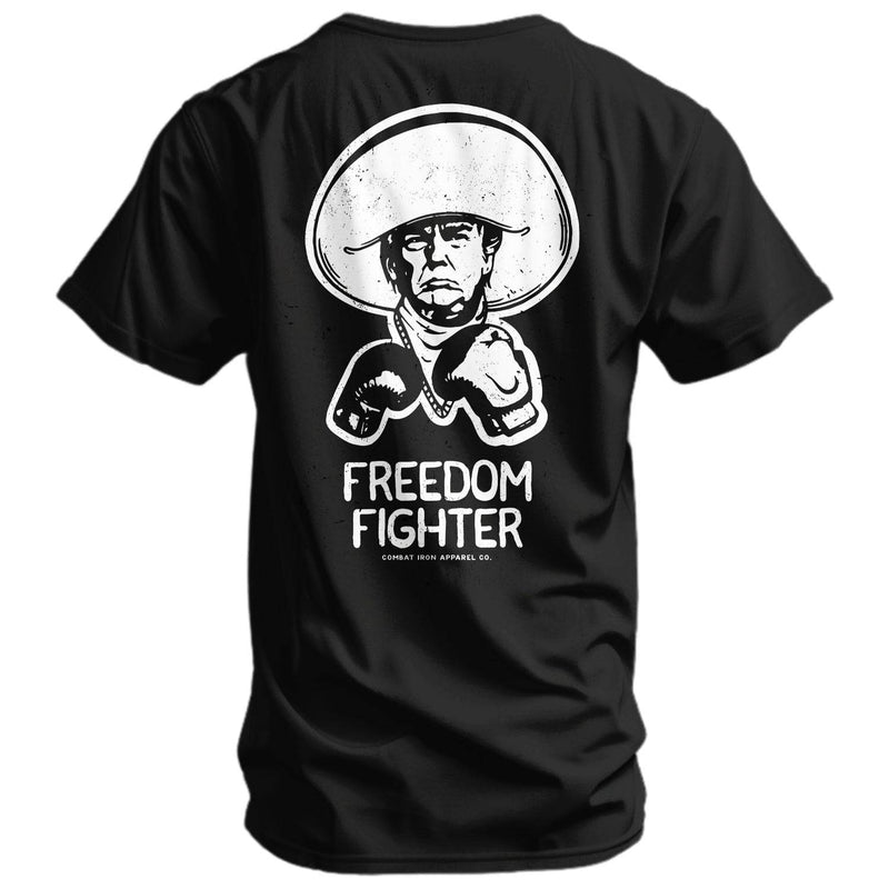 Load image into Gallery viewer, Freedom Fighter Cowboy President Trump Men&#39;s T-Shirt
