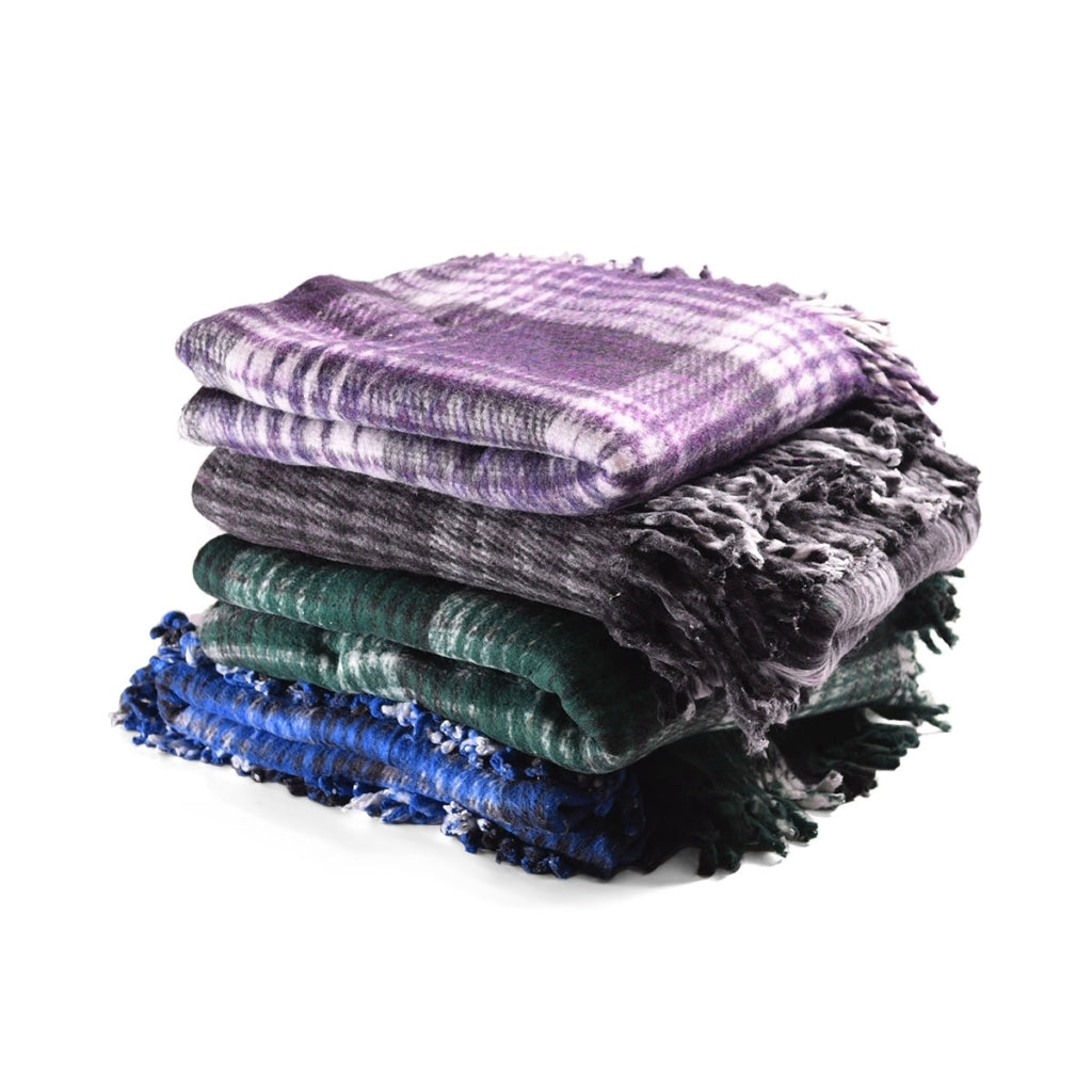 Recycled Plaid Yoga Blanket