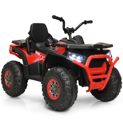 Load image into Gallery viewer, Red 12V Electric Kids ATV 4-Wheeler Quad with LED Light
