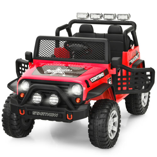 Load image into Gallery viewer, Red 12V Electric Kids Ride On Car Truck with MP3 Player, Horn, and Remote Control
