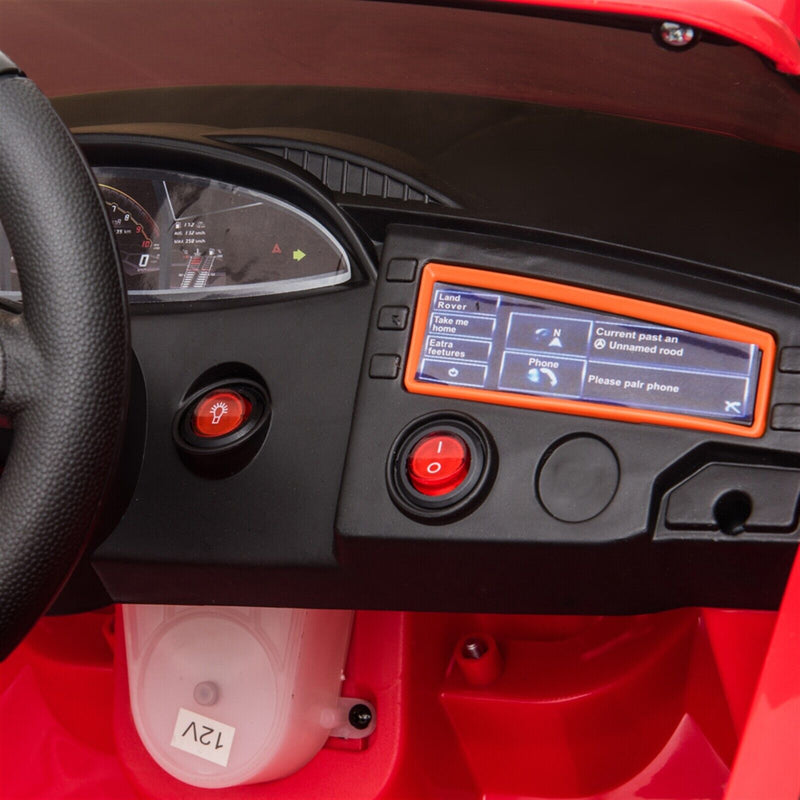 Load image into Gallery viewer, Red 12V Electric Ride On Car for Kids with Remote Control and LED Lights - 3 Speed Options
