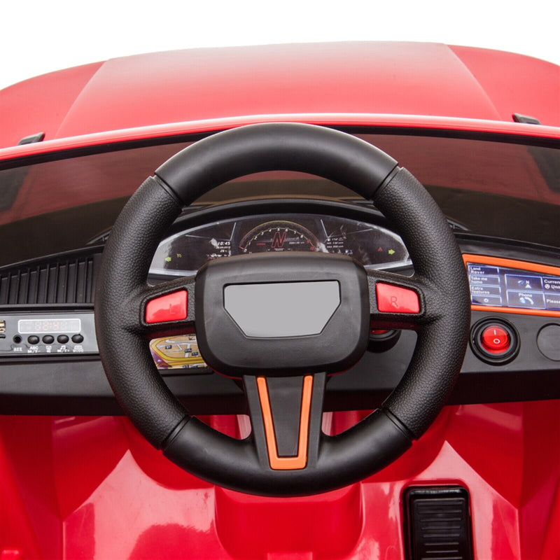 Load image into Gallery viewer, Red 12V Electric Ride On Car for Kids with Remote Control and LED Lights - 3 Speed Options
