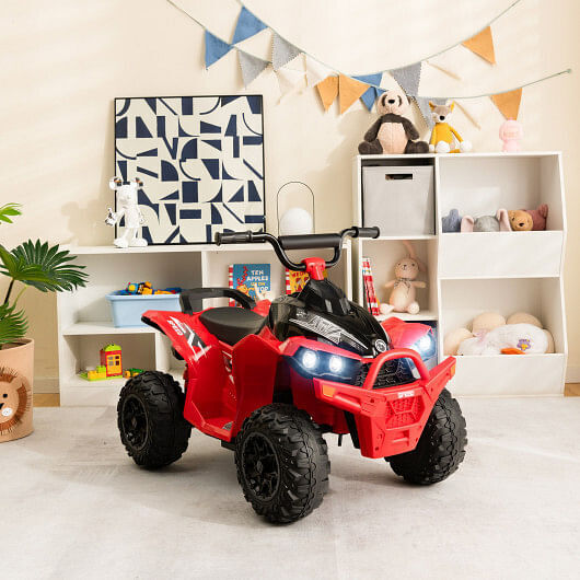 Load image into Gallery viewer, Red 12V Kids ATV with Adjustable Speed and Comfortable Seat
