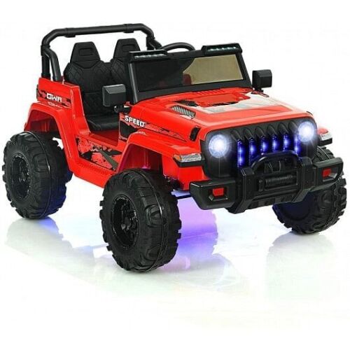 Red 12V Kids Ride-on Jeep Car with 2.4 G Remote Control
