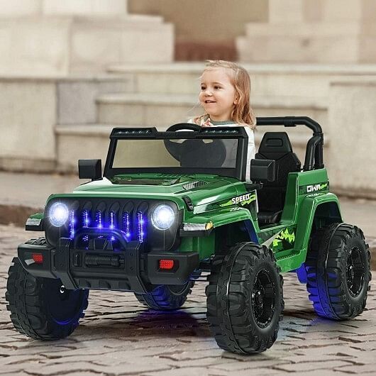 Load image into Gallery viewer, Red 12V Kids Ride-on Jeep Car with Remote Control
