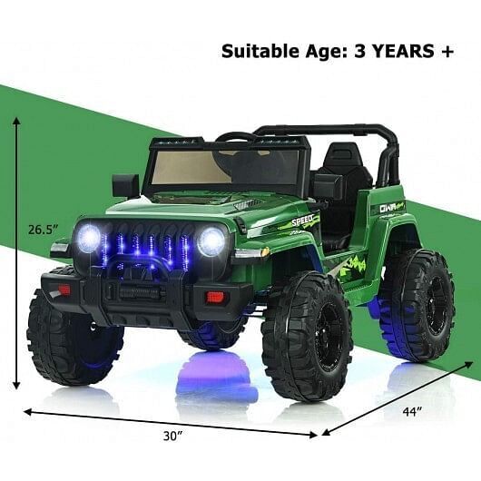 Load image into Gallery viewer, Red 12V Kids Ride-on Jeep Car with Remote Control
