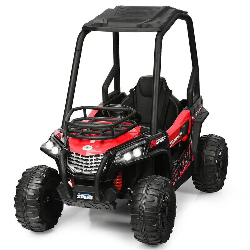 Load image into Gallery viewer, Red 12V UTV Truck Ride-On Car for Kids with Remote Control and Music MP3
