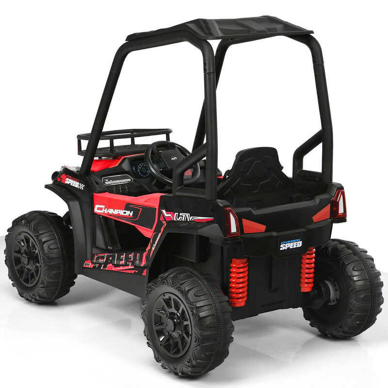 Load image into Gallery viewer, Red 12V UTV Truck Ride-On Car for Kids with Remote Control and Music MP3
