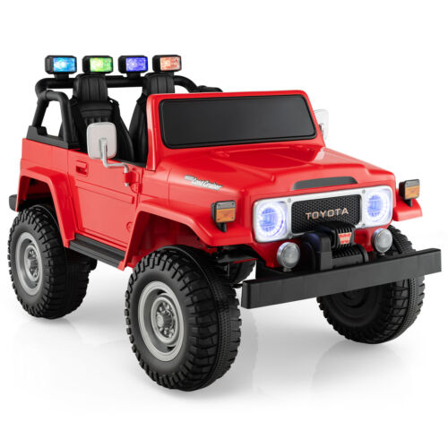 Load image into Gallery viewer, Red 2-Seater Battery Powered Ride-On Car with 3-Point Seat Belts and Doors
