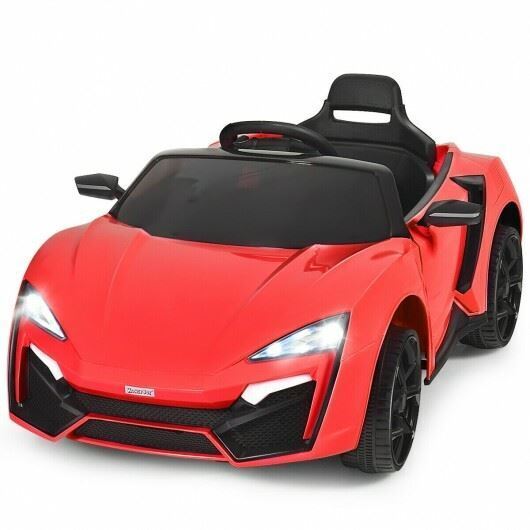 Load image into Gallery viewer, Red 2.4G RC Electric Vehicle with Lights - 12V

