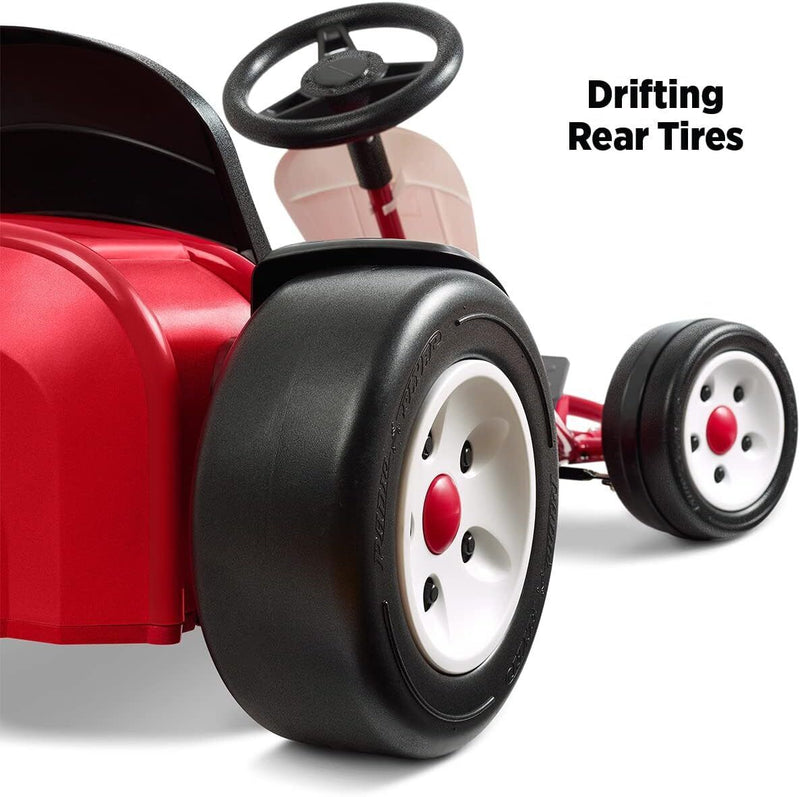 Load image into Gallery viewer, Red 24 Volt Outdoor Go-Kart for Kids Ages 3-8: The Perfect Ride-On Toy!
