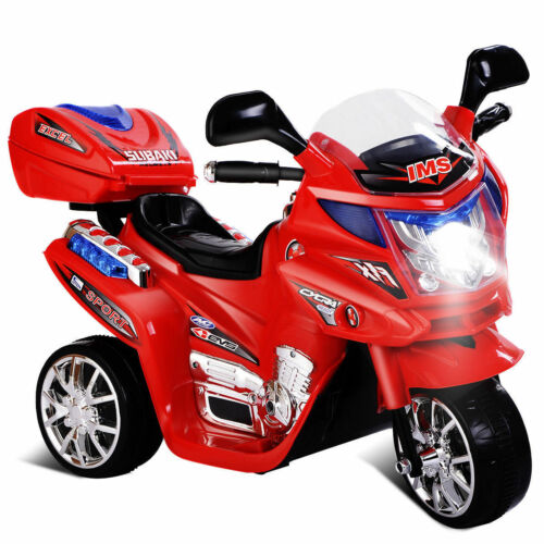 Load image into Gallery viewer, Red 6V Electric Ride-On Motorcycle for Kids - Babyjoy 3 Wheel Battery-Powered Toy
