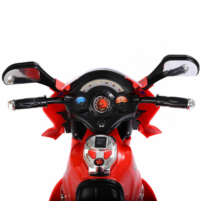Load image into Gallery viewer, Red 6V Electric Ride-On Motorcycle for Kids - Babyjoy 3 Wheel Battery-Powered Toy
