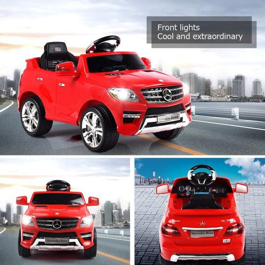 Red 6V Mercedes Electric Ride On Car for Kids 37-72 Months with MP3 and Remote Control