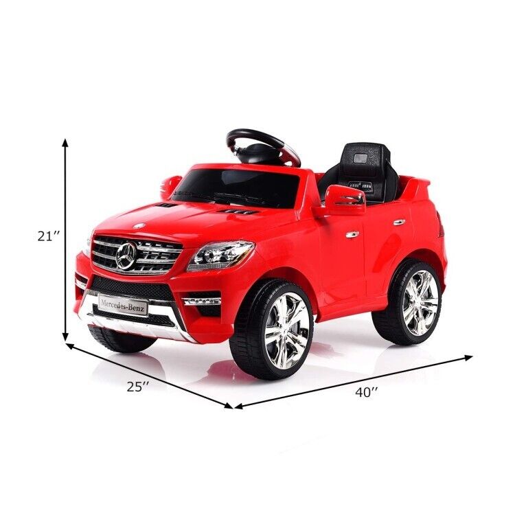 Load image into Gallery viewer, Red 6V Mercedes Electric Ride On Car for Kids 37-72 Months with MP3 and Remote Control
