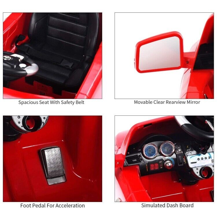 Load image into Gallery viewer, Red 6V Mercedes Electric Ride On Car for Kids 37-72 Months with MP3 and Remote Control
