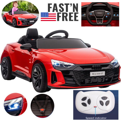 Load image into Gallery viewer, Red Audi 12V Ride On Car with Remote Control for Boys Ages 3-5
