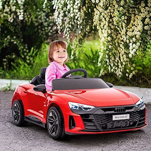 Red Audi 12V Ride On Car with Remote Control for Boys Ages 3-5