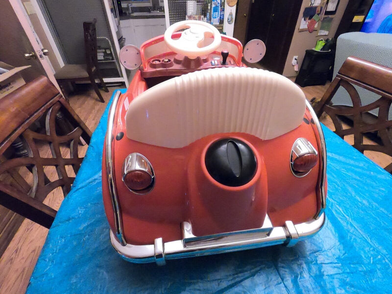 Load image into Gallery viewer, Red Battery-Powered Classic Car Ride-On by Lil Rider
