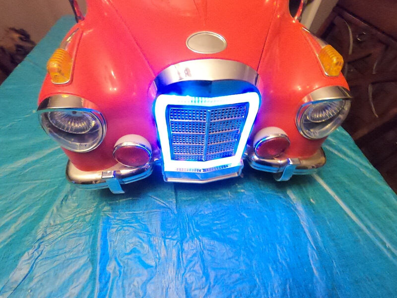 Load image into Gallery viewer, Red Battery-Powered Classic Car Ride-On by Lil Rider
