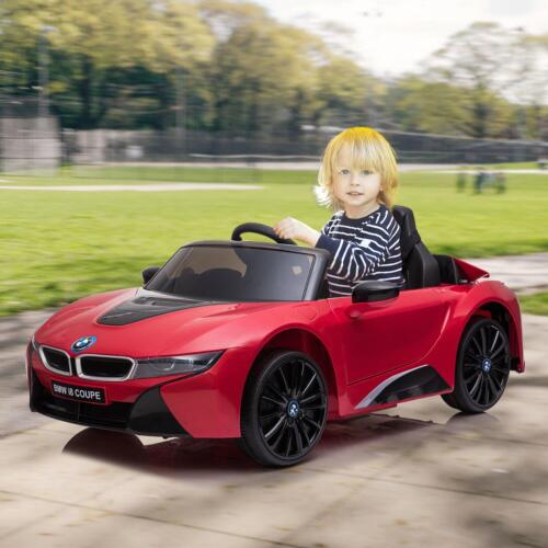 Red BMW 12V Ride-On Toy Car with Parental Remote Control for Kids Ages 3-6 (Up to 66 lbs)