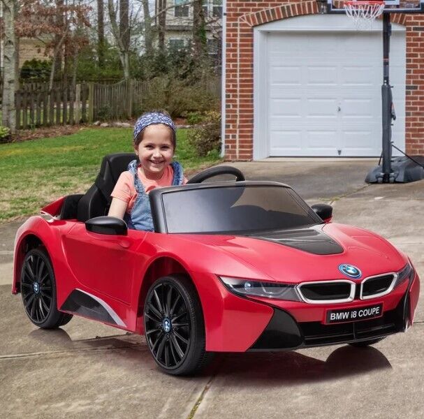 Load image into Gallery viewer, Red BMW 12V Ride-On Toy Car with Parental Remote Control for Kids Ages 3-6 (Up to 66 lbs)

