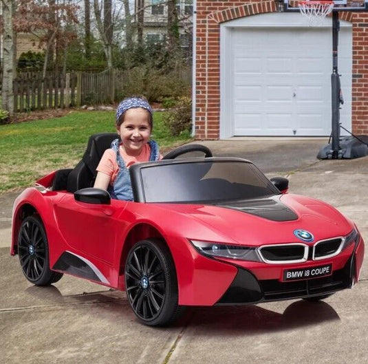 Red BMW 12V Ride-On Toy Car with Parental Remote Control for Kids Ages 3-6 (Up to 66 lbs)