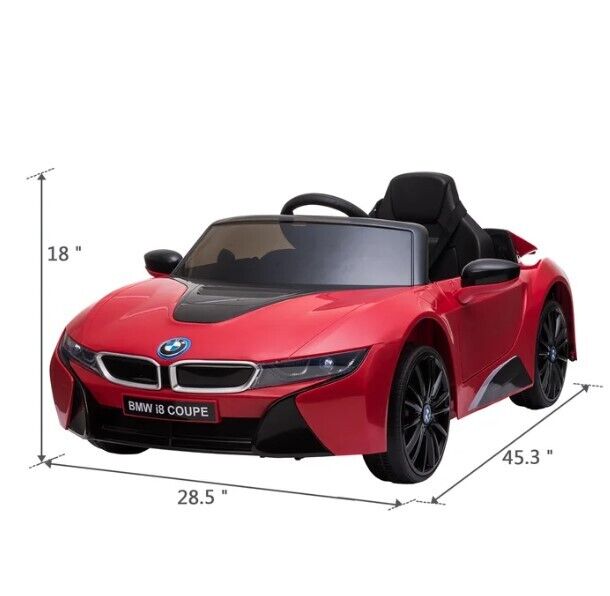 Load image into Gallery viewer, Red BMW 12V Ride-On Toy Car with Parental Remote Control for Kids Ages 3-6 (Up to 66 lbs)
