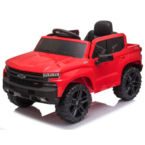 Red Chevy Silverado 4x4 Trail Boss Monster Truck Ride-On with Big Wheels