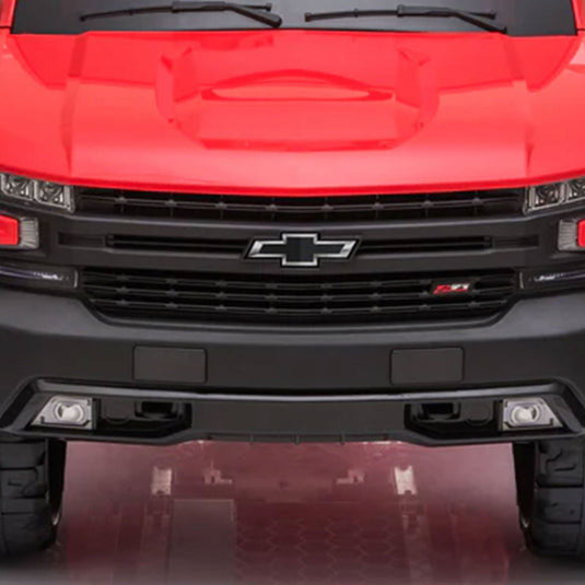 Red Chevy Silverado 4x4 Trail Boss Monster Truck Ride-On with Big Wheels