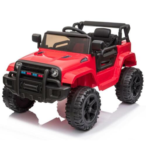 Red Double Drive 12V Electric Car with Rechargeable Battery for Kids