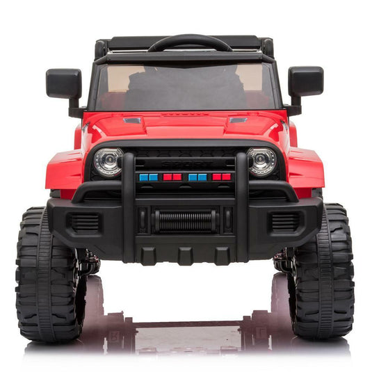 Red Double Drive 12V Electric Car with Rechargeable Battery for Kids