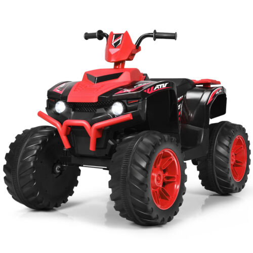 Load image into Gallery viewer, Red Electric Kids Ride On ATV with Music and LED Lights - 12V 4-Wheeler Quad
