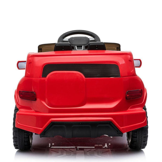 Red Electric Ride-On Car for Kids with Remote Control and LED Lights - 3 Speed Options
