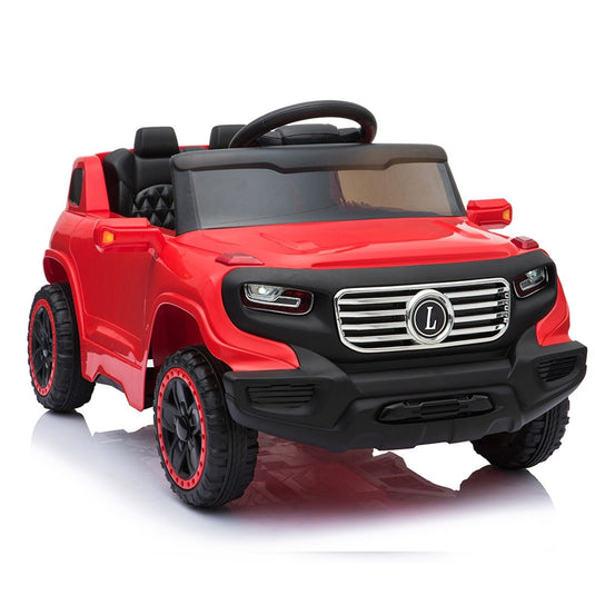 Red Electric Stroller with Single 35W Motor and 6V7AH Battery for Normal Music Experience