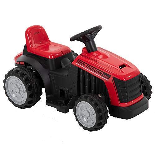 Load image into Gallery viewer, Red Mini Mower Bubble Tractor - 12V Ride On for Kids by Huffy
