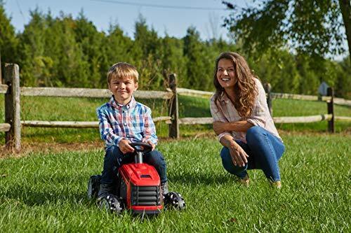 Load image into Gallery viewer, Red Mini Mower Bubble Tractor - 12V Ride On for Kids by Huffy
