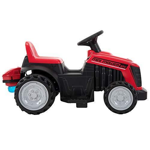 Load image into Gallery viewer, Red Mini Mower Bubble Tractor - 12V Ride On for Kids by Huffy
