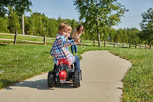 Load image into Gallery viewer, Red Mini Mower Bubble Tractor - 12V Ride On for Kids by Huffy
