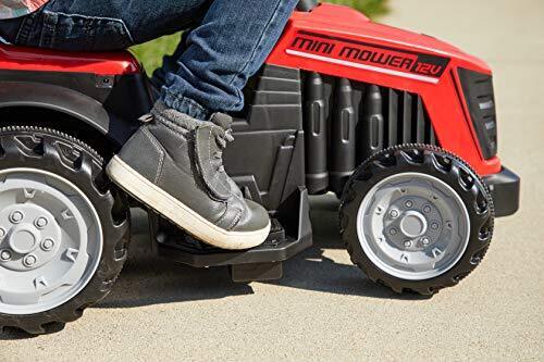 Red Mini Mower Bubble Tractor - 12V Ride On for Kids by Huffy